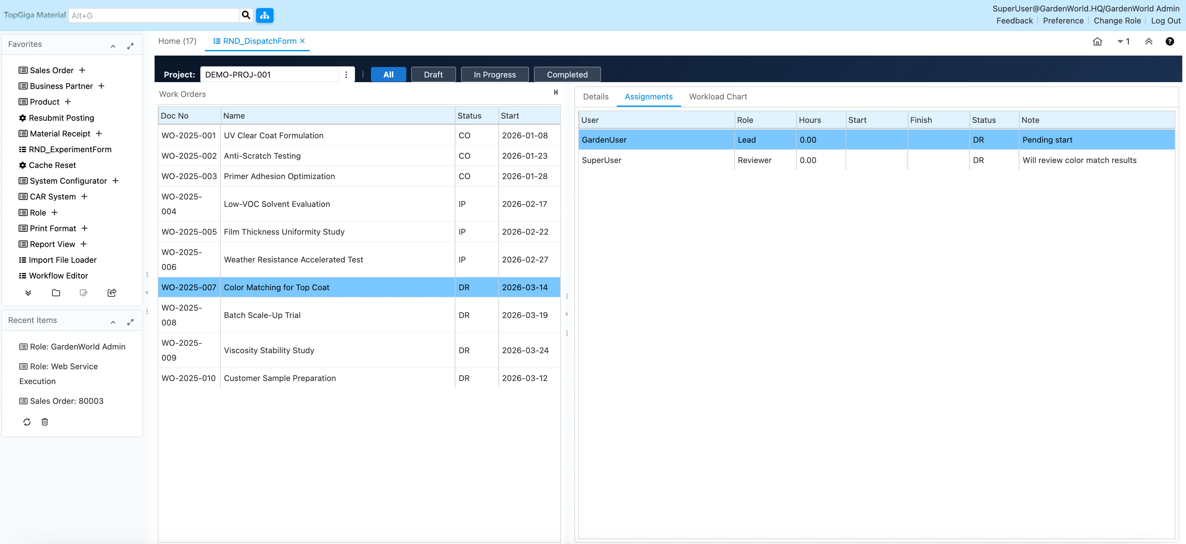派工管理 — 人員指派