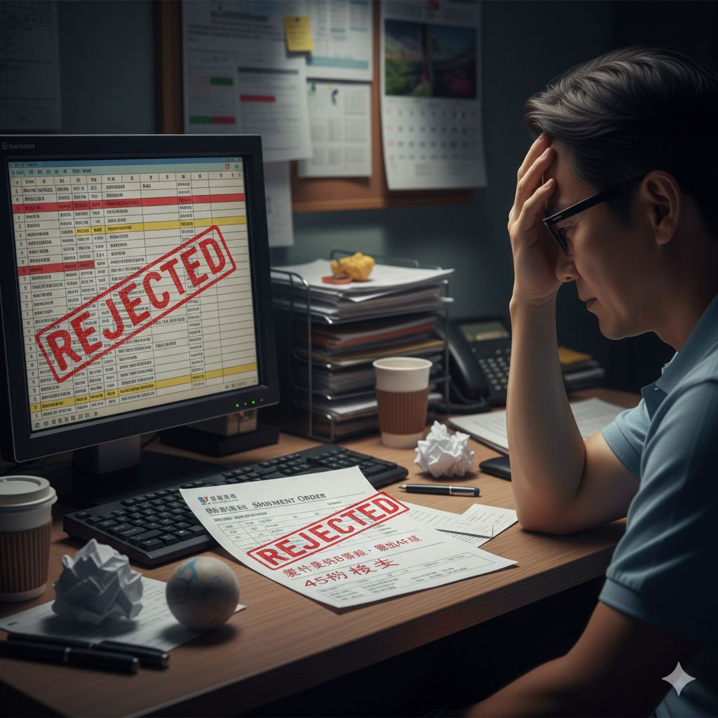 出貨錯誤 — Excel 管理的代價